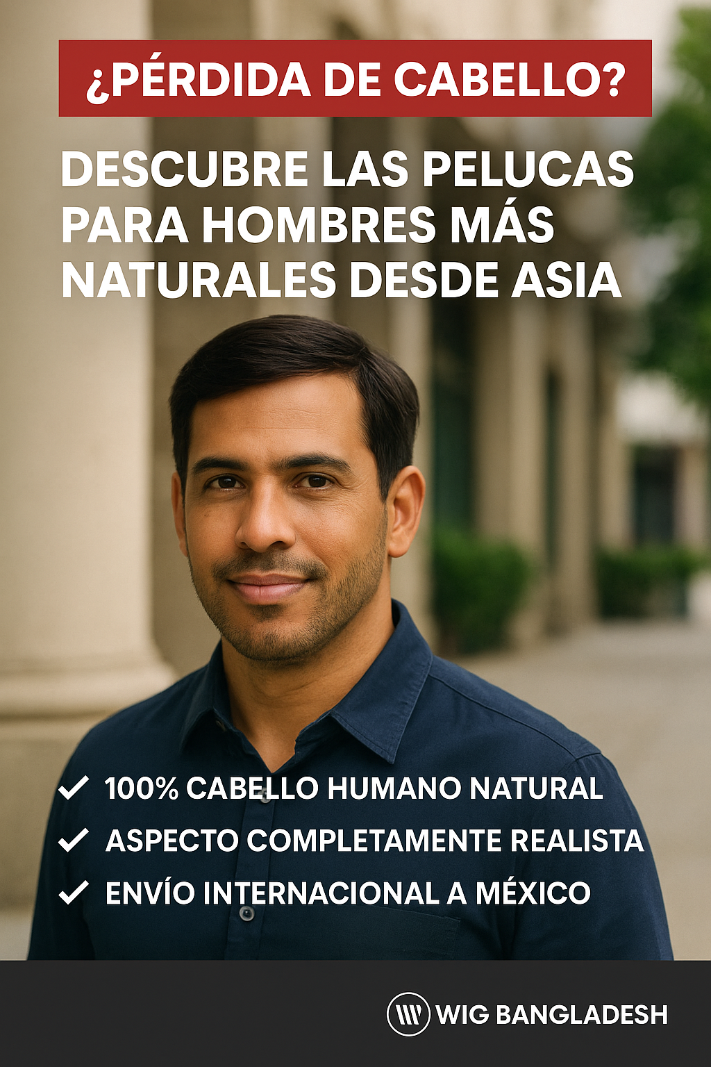 ¿Pérdida de cabello? Descubre las pelucas para hombres más naturales desde Asia