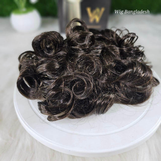 Men’s frontal lace wig with realistic scalp look