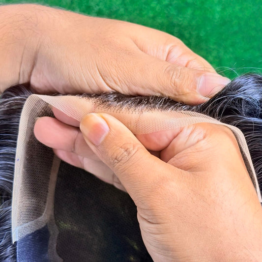 MOQ 15 Pieces Q10 Men’s Wig – Natural Hairline & 100% Human Hair