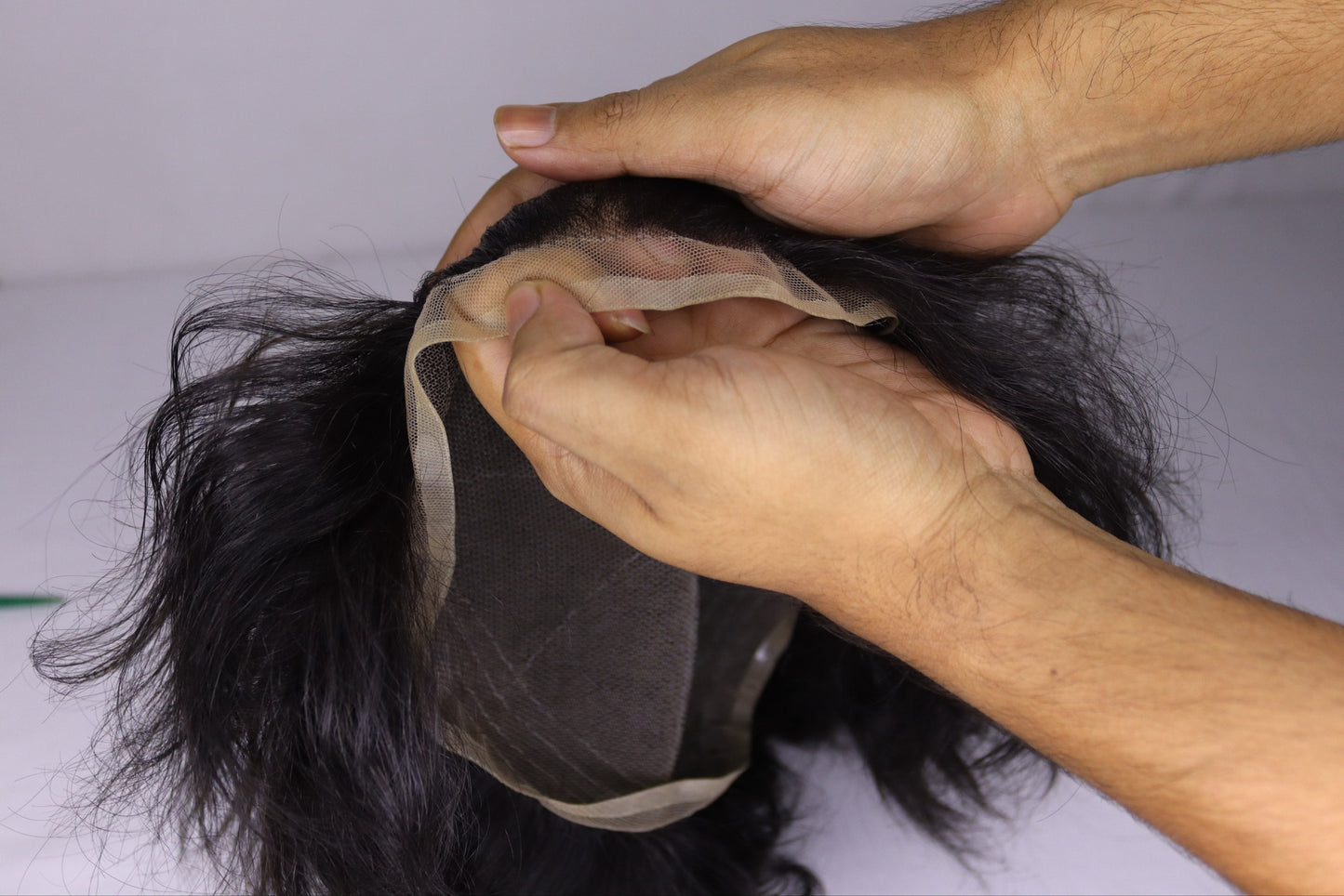 Toupee For Men Human Hair Men Wigs Hairstyles Men Wave Swiss Full Lace Toupee