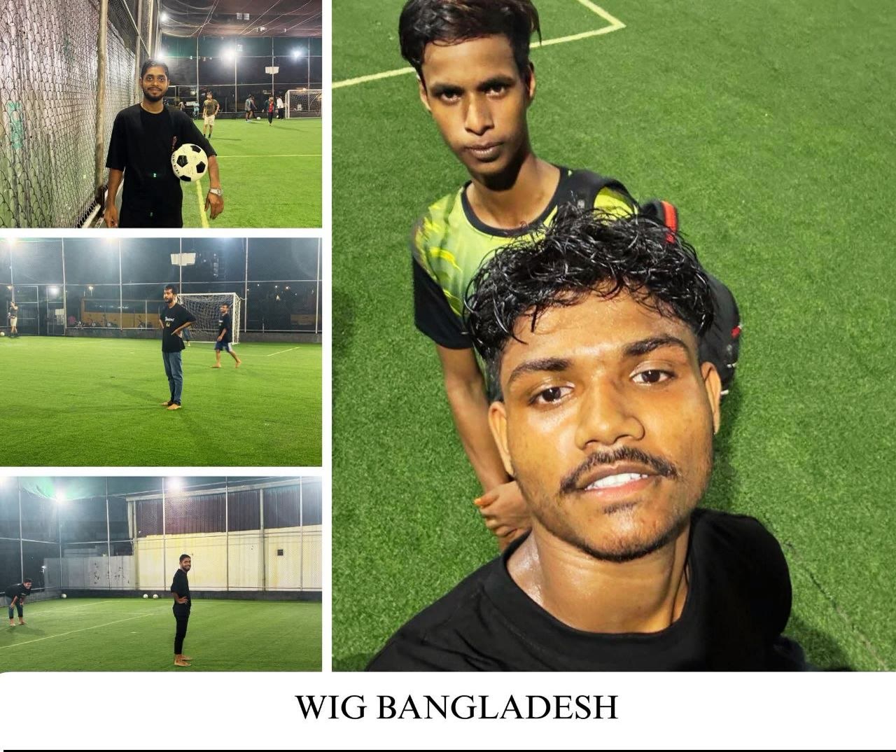 Wig Bangladesh employees enjoying a football evening