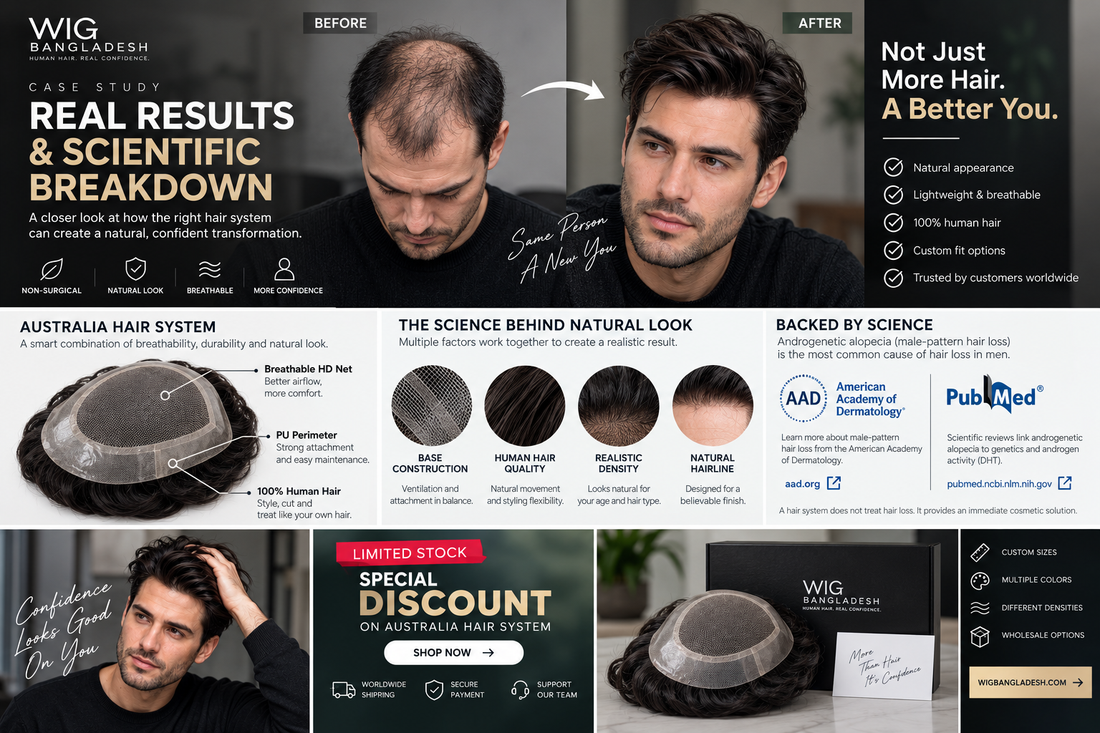 Men’s Hair System Case Study: Real Results and the Science Behind a Natural-Looking Transformation