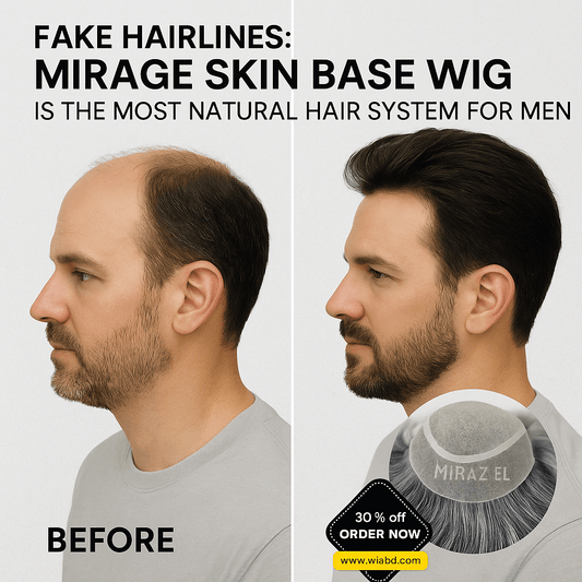 Say Goodbye to Fake Hairlines: Why the Mirage Skin Base Wig is the Most Natural Hair System for Men