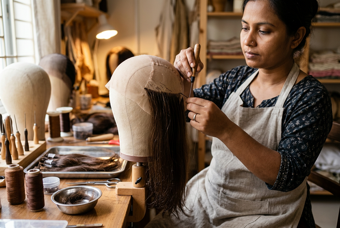 The Craft Behind the Cap: Inside Human-Hair Wig & Hair System Manufacturing