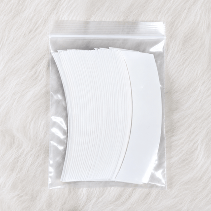 36pcs white ultra hold tape for wigs in a clear zip bag, perfect lace front tape for wigs.