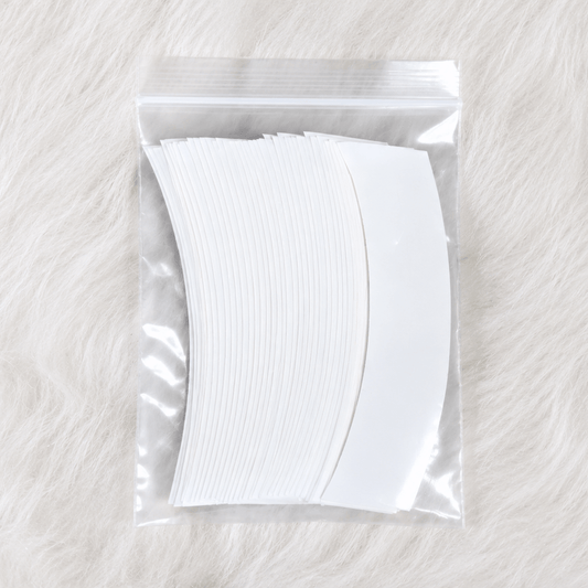 36pcs white ultra hold tape for wigs in a clear zip bag, perfect lace front tape for wigs.