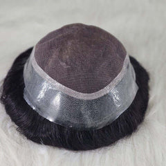 منظر جانبي لباروكة رجالية موديل أستراليا بتدرج طبيعي وثبات مريح