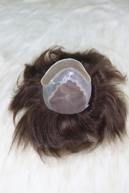 Hybrid Lace Front Toupee for Men