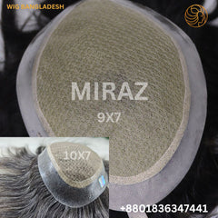 Men’s frontal lace wig with realistic scalp look