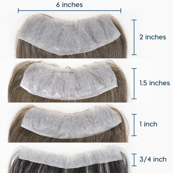 Men’s frontal lace wig with realistic scalp look