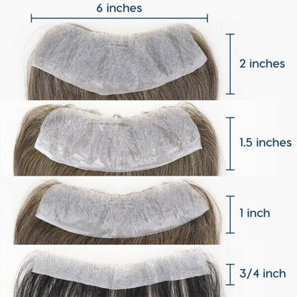 Men’s frontal lace wig with realistic scalp look