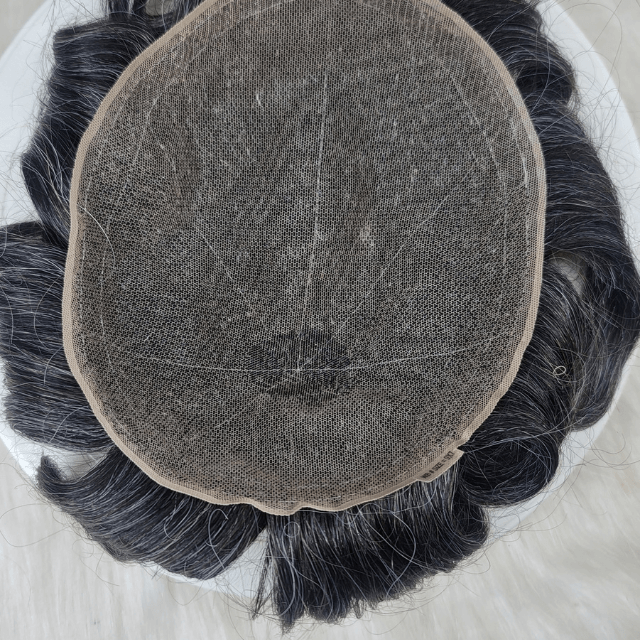 Realistic human hair full lace wig for bald men – undetectable and stylish solution