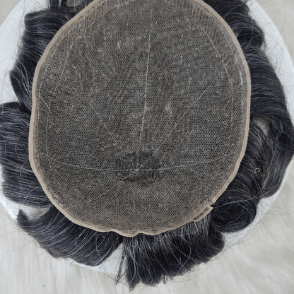 Realistic human hair full lace wig for bald men – undetectable and stylish solution