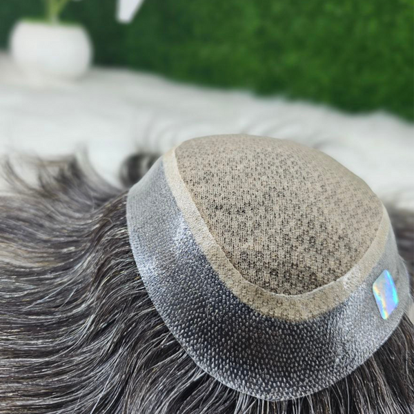 DOUBLE LAYER MIRAGE ORIGINAL 100% REMY HUMAN HAIR PATCH MEN TOUPEE, FEEL NATURAL HAIR LINE Retail