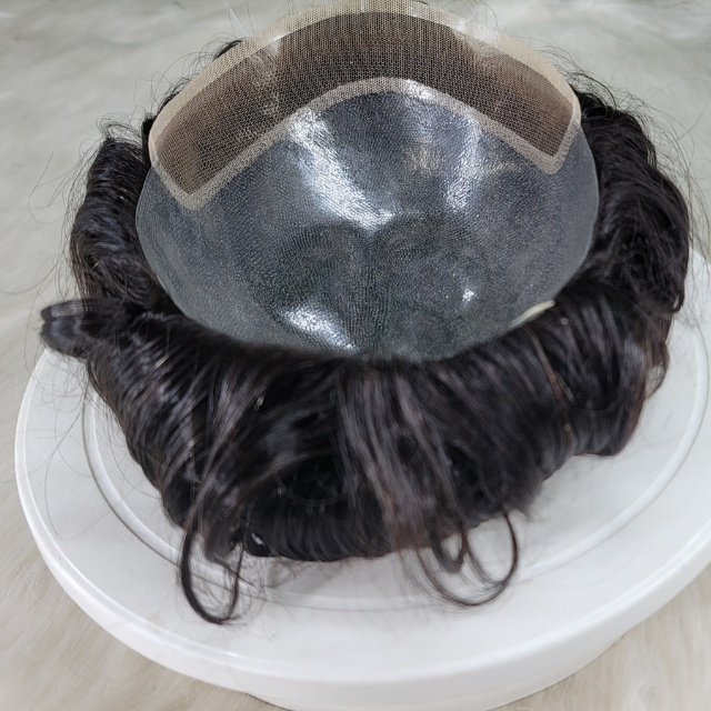 View details for Men‘s Toupee Wigs Natural Human Hair Pieces Full Skin System Biolace Micro skin Capillary Prosthesis Men‘s Toupee Wigs Natural Human Hair Pieces Full Skin System Biolace Micro skin Capillary Prosthesis