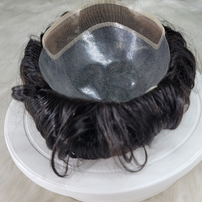 View details for Men‘s Toupee Wigs Natural Human Hair Pieces Full Skin System Biolace Micro skin Capillary Prosthesis Men‘s Toupee Wigs Natural Human Hair Pieces Full Skin System Biolace Micro skin Capillary Prosthesis