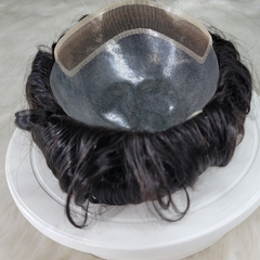 View details for Men‘s Toupee Wigs Natural Human Hair Pieces Full Skin System Biolace Micro skin Capillary Prosthesis Men‘s Toupee Wigs Natural Human Hair Pieces Full Skin System Biolace Micro skin Capillary Prosthesis