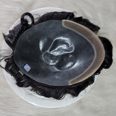 View details for Men‘s Toupee Wigs Natural Human Hair Pieces Full Skin System Biolace Micro skin Capillary Prosthesis Men‘s Toupee Wigs Natural Human Hair Pieces Full Skin System Biolace Micro skin Capillary Prosthesis