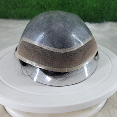 View details for Men‘s Toupee Wigs Natural Human Hair Pieces Full Skin System Biolace Micro skin Capillary Prosthesis Men‘s Toupee Wigs Natural Human Hair Pieces Full Skin System Biolace Micro skin Capillary Prosthesis