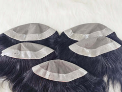 Men’s non-surgical hair replacement system with silk base for all-day wear
