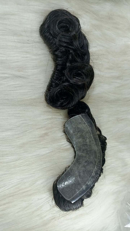 Men’s frontal lace wig with realistic scalp look