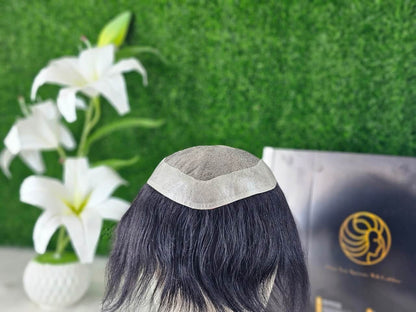 Comfortable and natural-looking silk hair wig for men facing hair loss or thinning