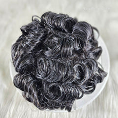 Men’s frontal lace wig with realistic scalp look
