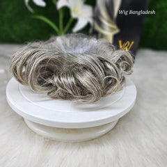 Men’s frontal lace wig with realistic scalp look