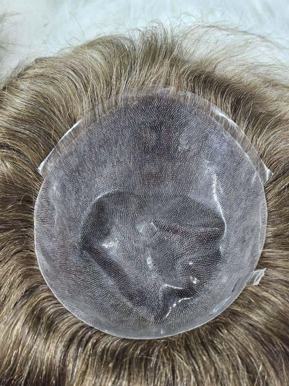 Men’s frontal lace wig with realistic scalp look