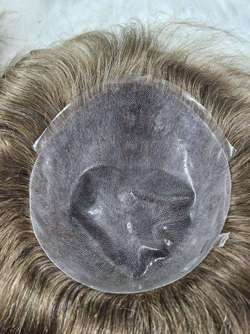 Men’s frontal lace wig with realistic scalp look