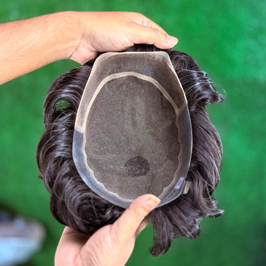 MOQ 15 Pieces Q10 Men’s Wig – Natural Hairline & 100% Human Hair