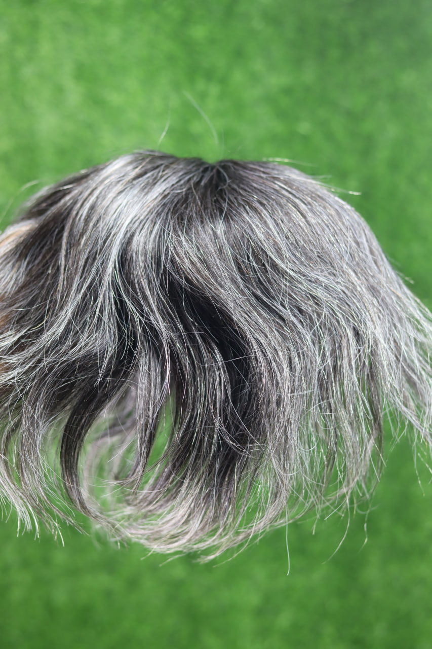 BMW Male Hair Prosthesis Toupee Men Mono& Soft PU Breathable Men Wigs