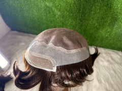 MOQ 15 Pieces باروكة رجالية دانتيل أمامي من شعر طبيعي 100٪ – موديل BMW للبيع بالجملة