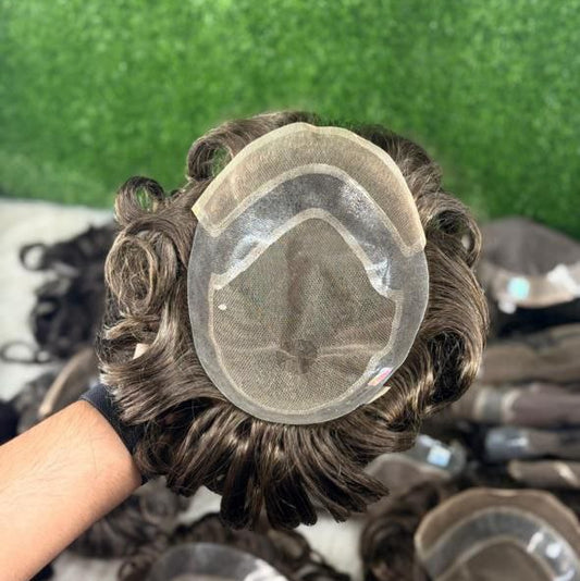 MOQ 15 Pieces Wholesale Hollywood Men's Wig Male Hair Prosthesis Men's Capillary Prothesis Toupee Men Wigs for Man Men Short Wig Men Replacement Wig Wholesale