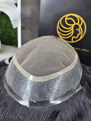 منظر خلفي لباروكة رجالية موديل أستراليا بتغطية كاملة ومظهر طبيعي