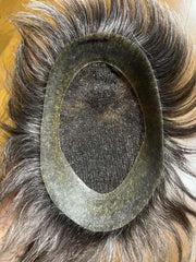 تقسيم شعر طبيعي في باروكة رجالية موديل أستراليا مع كثافة متوازنة