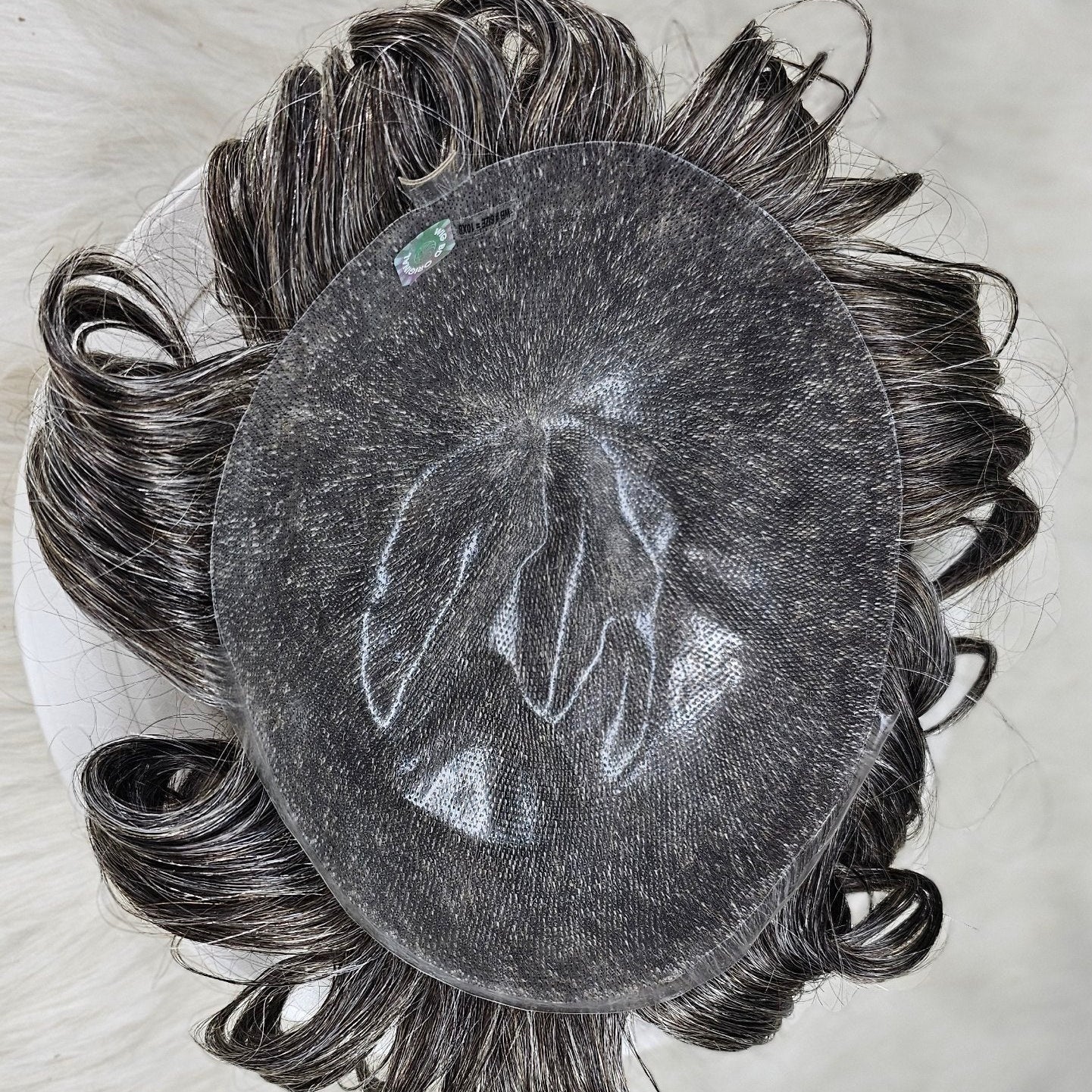 Men‘s Toupee Wigs Natural Human Hair Pieces Full Skin System Micro skin Capillary Prosthesis