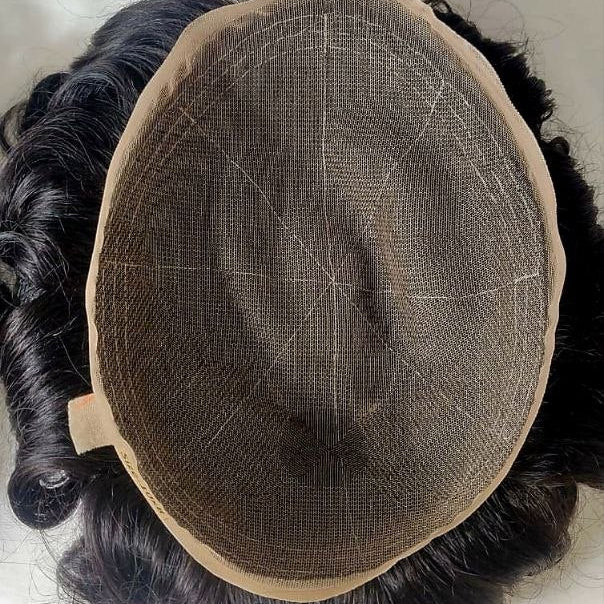 Toupee For Men Human Hair Men Wigs Hairstyles Men Wave Swiss Full Lace Toupee