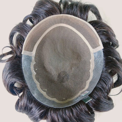 Q10 Men’s Wig – Natural Hairline & 100% Human Hair
