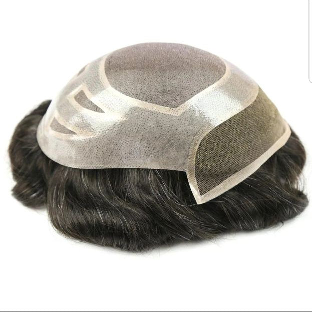 MGM Hair System Unit Wig For Men Hair Loss – Pelucas, 100% cabello humano