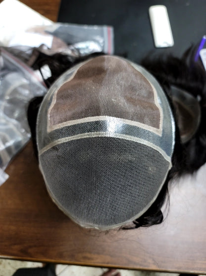Front view of the SP Mono Hair System by Wig Bangladesh with a natural hairline.