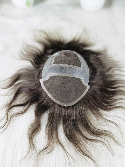 Base construction of the SP Hair System with mono top and PU perimeter by Wig Bangladesh.