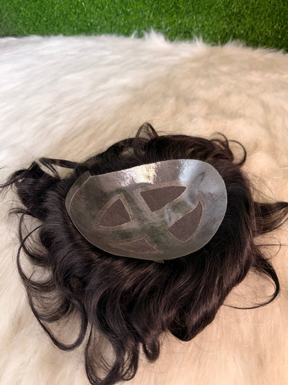 Base construction of the X-Top Hair System with mono top and PU perimeter by Wig Bangladesh.