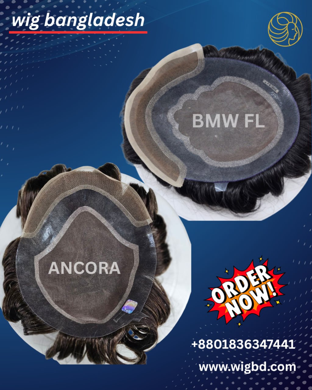 BMW FL and Ancora men's hair systems by Wig Bangladesh