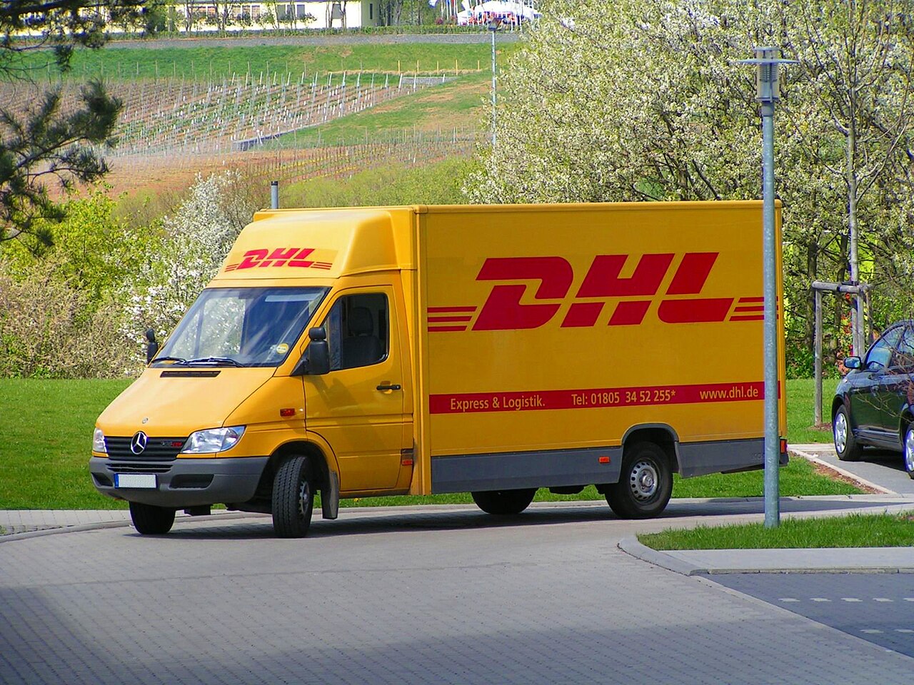 DHL delivery vehicle